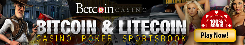 Betcoin Casino, 100% signup bonus - US players accepted